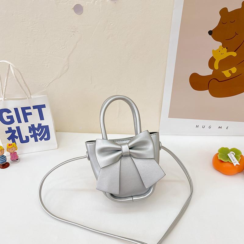 Adorable Mini Pu Crossbody Bag For Kids With Cute Bow Design And Stylish Color Options