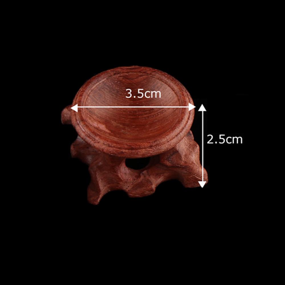 1 pz. Base per statuetta in cristallo con sfera, artigianato, ornamenti da tavolo, oggetti di scena per fotografia, supporto per pietra a sfera, supporto in legno