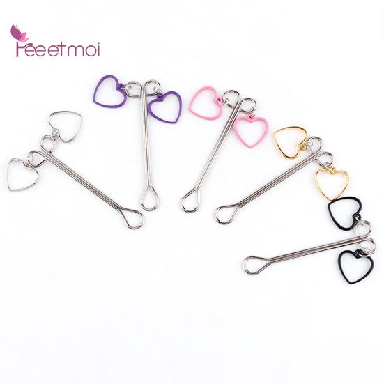 Breast Clamp Clip Comfortable Long Metal Love Heart Shape Breast Lifespan