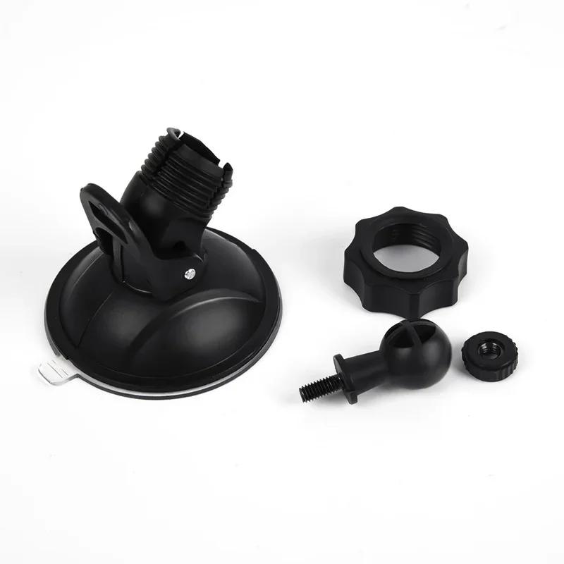 4-mm-Schraubenkopfhalterung für Videorecorder im Auto, Saugnapfhalterung, 360° drehbar, GPS-Navigationskamera-Basis, Auto-DVR-Halterung
