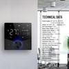 2 Pipe Air Conditioning Control Panel Touch Screen Digital Display Central HVAC Controller 5+2 6 Periods Programmable