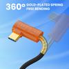 USB4 Type C Spring Coiled Cable Cord 240W Power Delivery Support 40Gbps Data Transmission Speed 8K 60Hz Resolution