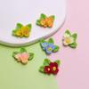 Flatback Resin Flowers for Craft DIY 100Pcs Colorful Florals Embellishments Slime Charms for Scrapbooking Jewelry Making Decor