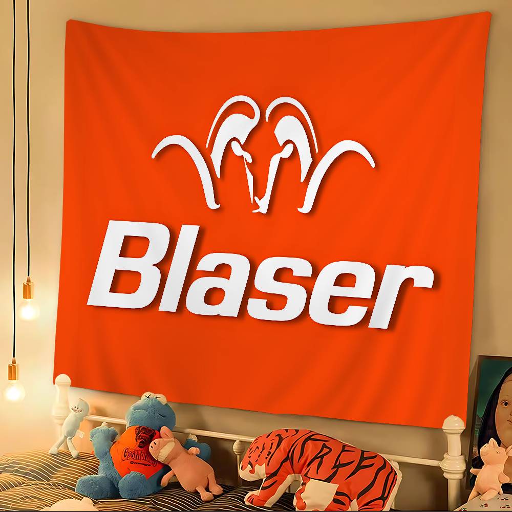 Blaser Logo Tapestry Art Printing Japanese Wall Tapestry Anime Wall Hanging Home Decor