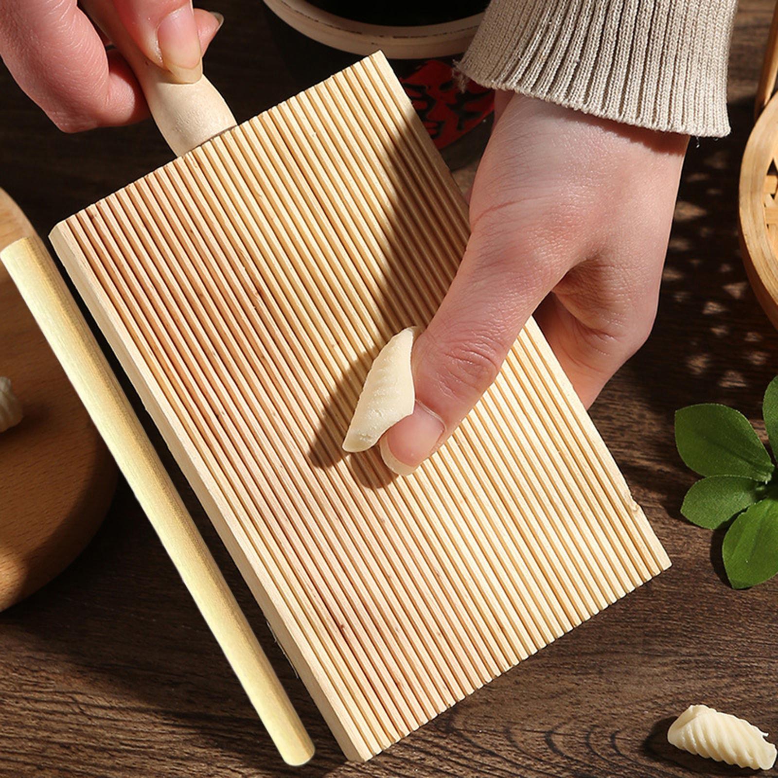 Gnocchi Maker Boards Easy to Use with Pasta Roller Wood Convenient Easily Form Pasta Making Tool for Home Kitchen Tools Cooking