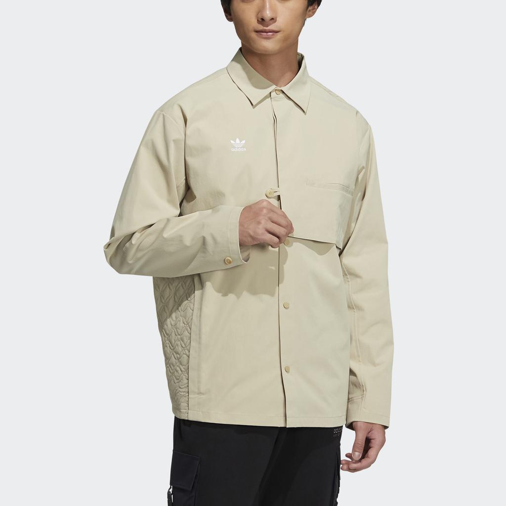 adidas originals CNY Limited Button Sports Long Sleeve Shirt Savanna HD0348