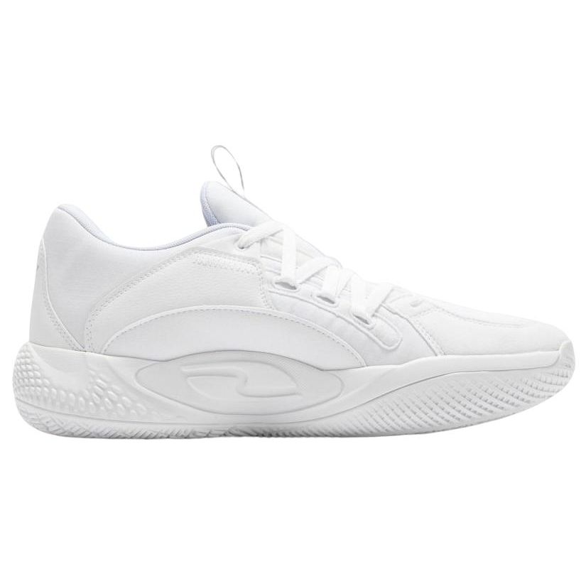 Puma Court Rider Fashion Versatile Non-Slip Durable Breathable Low-Top Basketball Shoes Men sneaker White Blue 378051-03