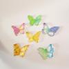 100Pcs Gradient Butterfly Charms Resin Flatback Cabochons for Hair Clips Shoes Scrapbooking Phone Case Holiday Party Decor