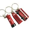 British Memorabilia Keychain British Souvenir Keyrings Alloy Key Rings with Distinctive British Collectible Key Rings