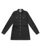 HYEYEONG KIM Cinched Waist Denim Shirt - Black