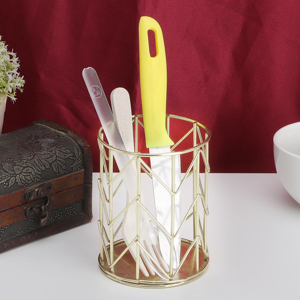 Hollow Cutlery Spoon Fork Chopsticks Storage Basket Accessory Kitchen Tableware Organizer
