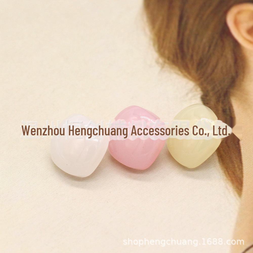12.5mm Hengchuang Resin Hand-Sewn Jelly Color Metal Shirt Buttons