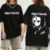 Ghostemane Double Sided Print T-Shirt Oversized Men 100 Cotton Tshirt Fashion Women Hip Hop Metal Gothic Rock T Shirt Streetwear