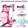 Children’s Ski Harness Trainer Snowboard Anti-fall Traction Belt Beginner Ski Auxiliary Bag with Safety Belt Kid’s Ski Backpack with Speed