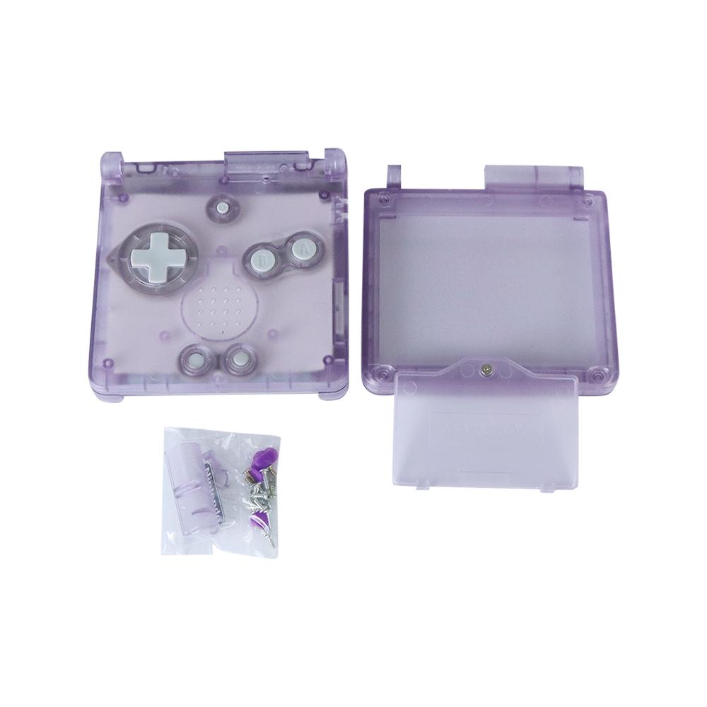 1PCS Cool Clear For GBA SP Transparent Replacement Housing Shell Cover For Game Boy Advance SP Case Cover