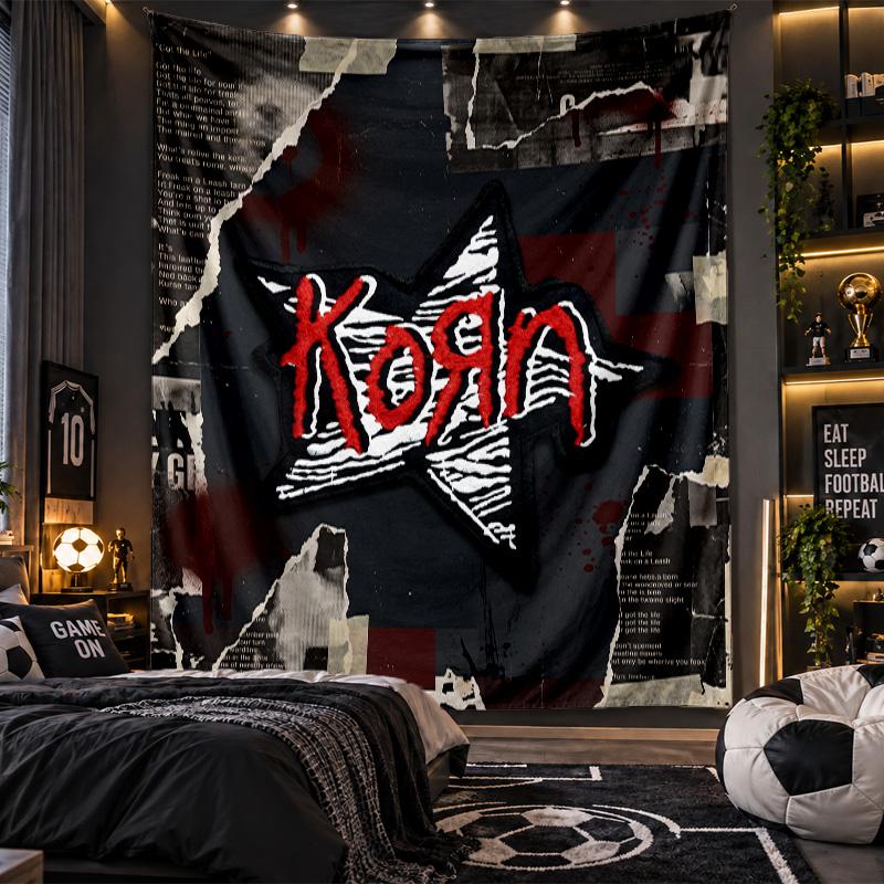 Wall Hanging Tapestry Korn Print Cloth for Living Room Bedroom Home Decor