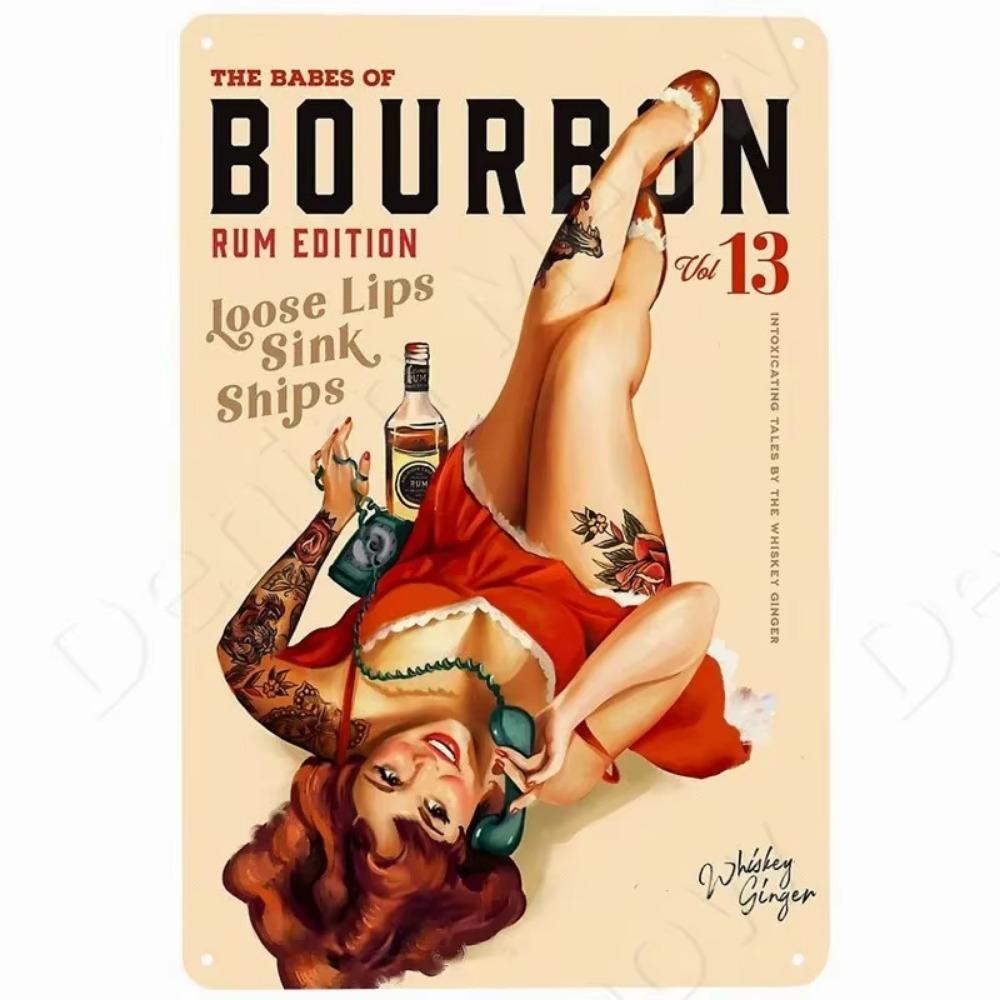 

Я П ю Я Знаю Річ Вінтажна Металева Бляшана Табличка Бурбон Декоративна Табличка Дім Паб Бар Чоловіча Печера Клубний Декор Винна Настінна Прикраса 20x30cm