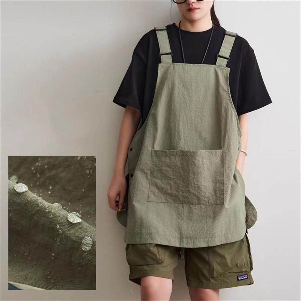 Japanese Waterproof Outdoor Barber, Coffee Shop, Catering Workwear Apron, Unisex Household Kitchen Workwear