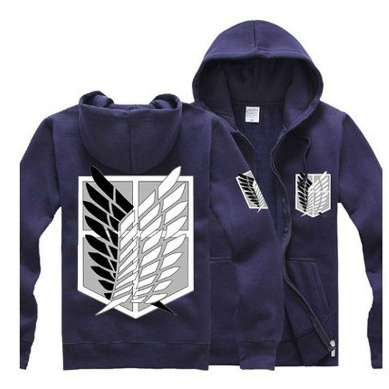 Premium Quality Anime Attack On Titan Men's Fit Hoodie Coat Perfect For Any Occasion