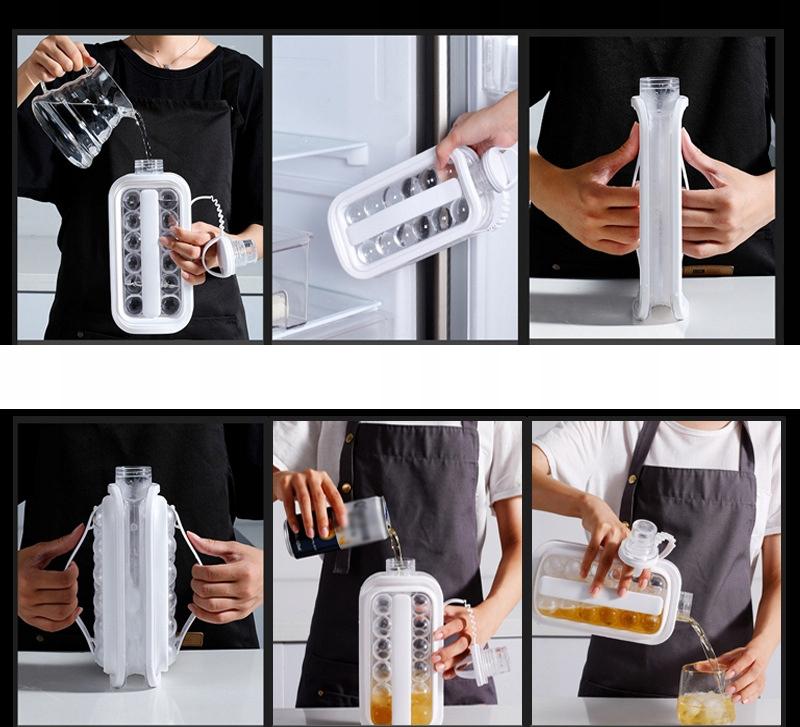 Ice Mold Bottle Portable Beach Camping Picnic Tritan 2In1 Mobile 17X