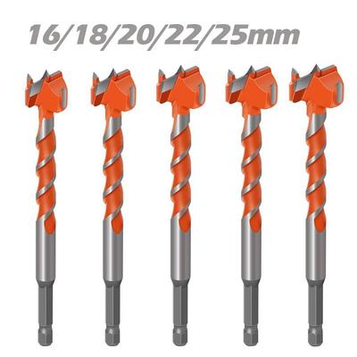 1 Stuks 16mm-25mm Langere Forstner Boren Houtbewerkingsgereedschap Gatenzaag Snijder Scharnier Boor Gatenboren Ronde Schacht Wolfraamcarbide Snijder
