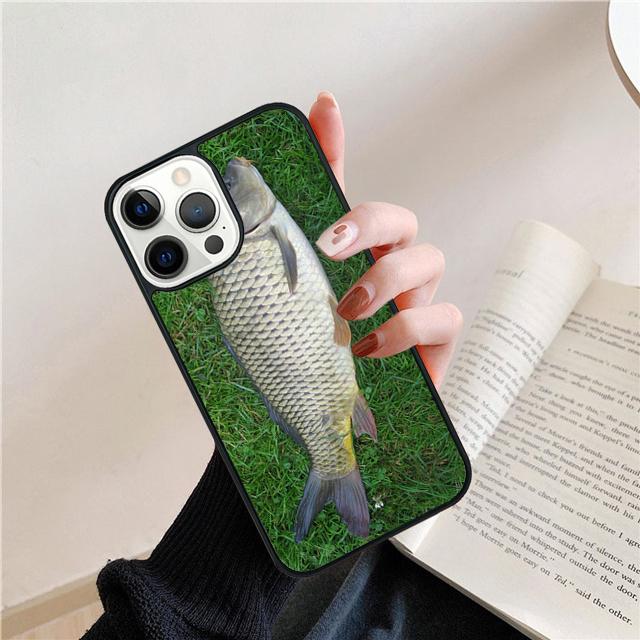 Fish Fishing Carp Funny Coque Shell For iPhone 17 Air 15 16 14 13 12 Pro Max 11 Pro Max Plus Phone Case Cover
