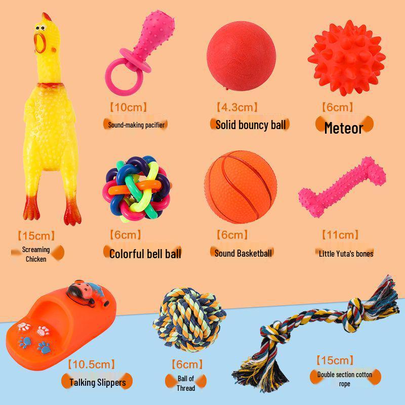 Bite-Resistant Plush Squeaky Chicken Toy for Teething Puppies and Small Dogs