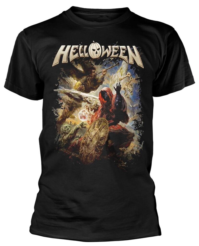 T-shirt Nera Copertina Album Helloween Nuova