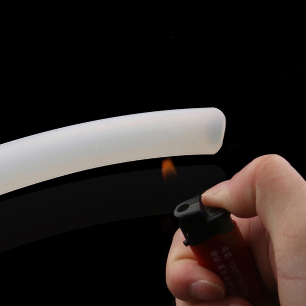 1Meter High Temperature Industrial Grade Resistant Silicone Rubber Hose Capillary Pipe Tube Inner Dia 1-40mm