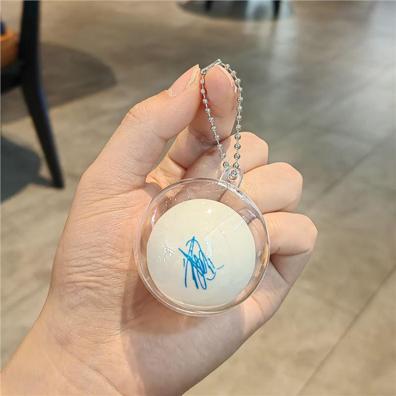 Ma Long, Sun Yingsha, Wang Chuqin & Xu Xin Signature Table Tennis Keychain - Trendy Bag/Backpack Pendant Accessory