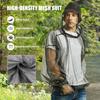 Set 2 Pezzi Tuta Antizanzare Ultraleggera in Rete Design a Copertura Totale Top Pullover Set Pantaloni Lunghi con Vita Elastica Abbigliamento con Rete Antizanzare