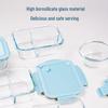 ZISIZ Glass Microwaveable Lunch Box