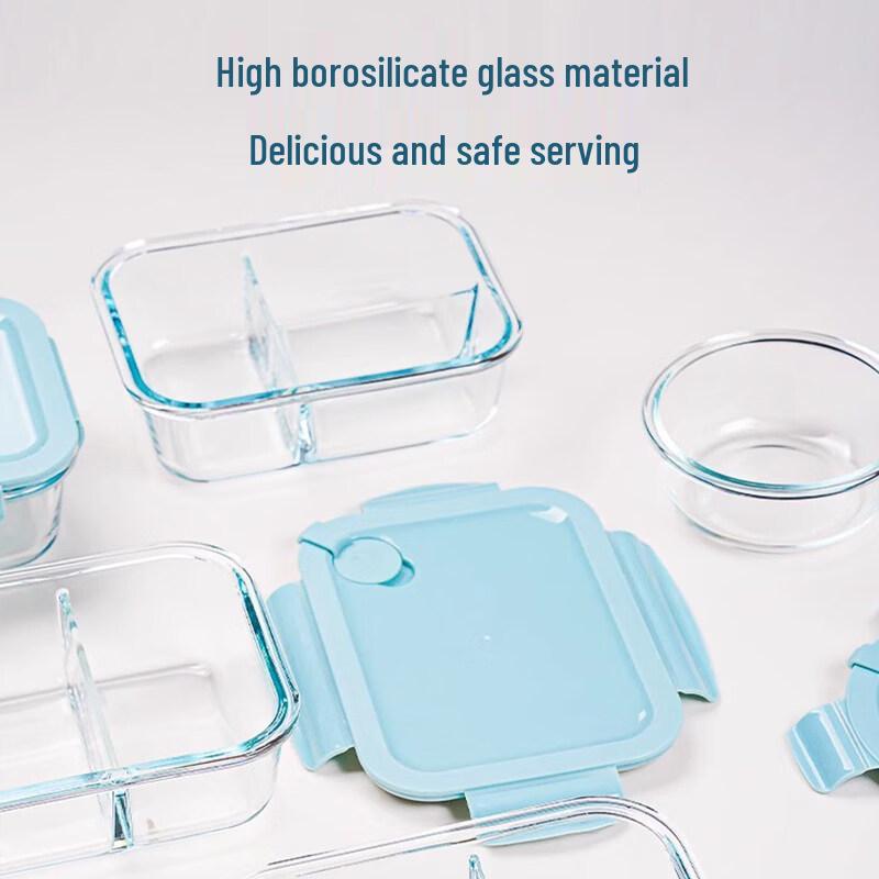ZISIZ Glass Microwaveable Lunch Box