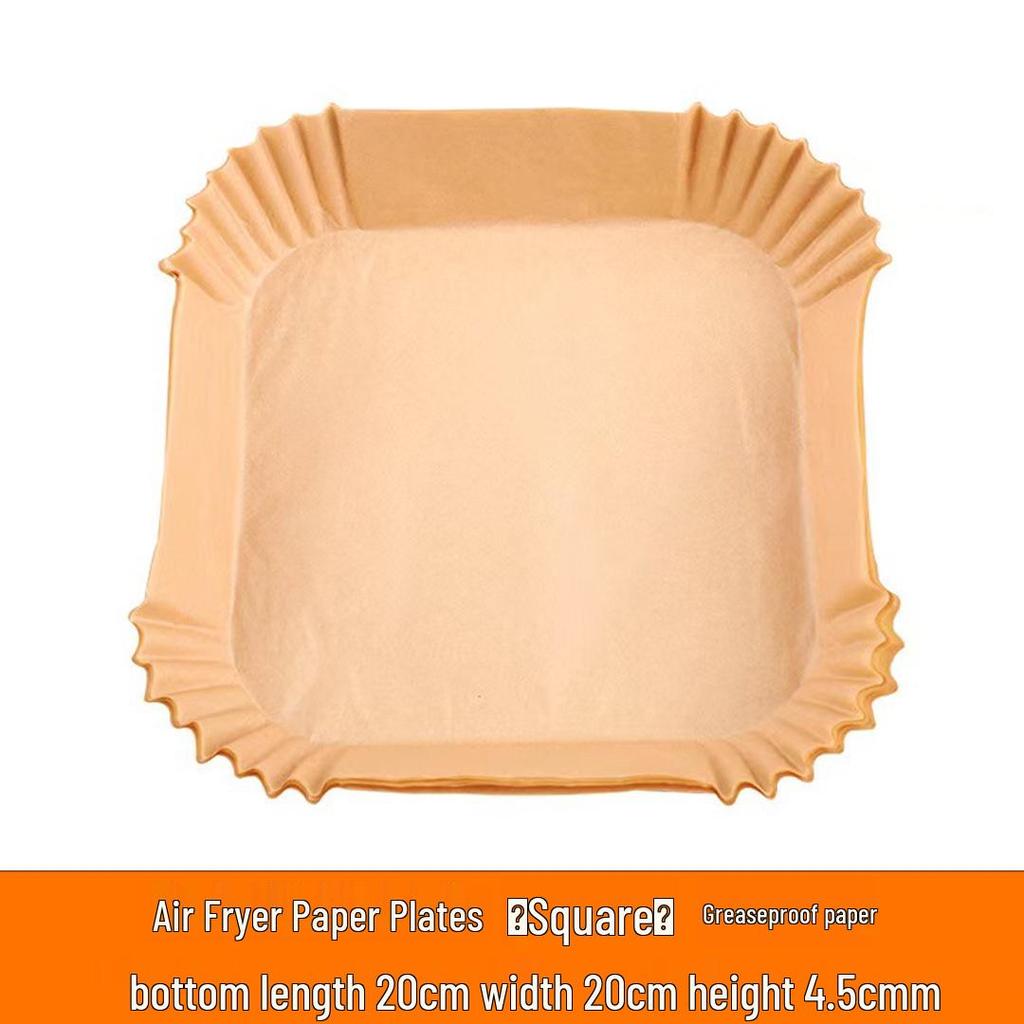 Čtvercový papírový tác absorbující olej do fritézy pro pečení a grilování