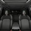 Washable Headrest Cover Ghost Face Car Covers Scary Seat Playful Accessories Protector Universal Stretchy Accessory for Most Cars Cartoon
