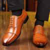 Oxford Shoes Luxury Formal Shoes for Men Handcrafted Carving Brogue Shoes Luxury Man Wedding Shoe Business Office Leather Oxford