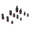 11Pcs Impact Socket Adapter Set Drill Adapters Extensions 1 4 3 8 1 2in Drive CR V CR MO Steel Ball Detent for Car Home