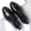 Men's Genuine Leather Shoes Brand Men's Business Shoes Conference Banquet Dress Shoes Pointed Men's English Style Casual Shoes