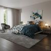 Parure de lit feuillage graphique 240 x 220 cm