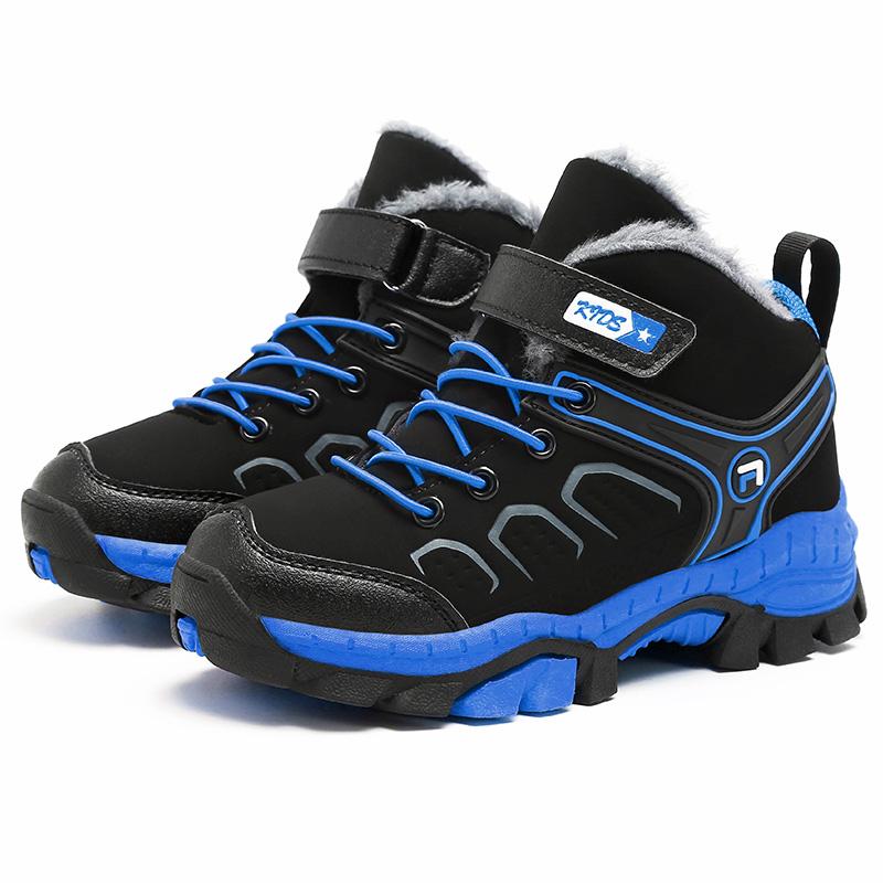 Kids Winter Boots Outdoor Sports Hiking Shoes Kids Winter Warm Non-slip Snow Boots