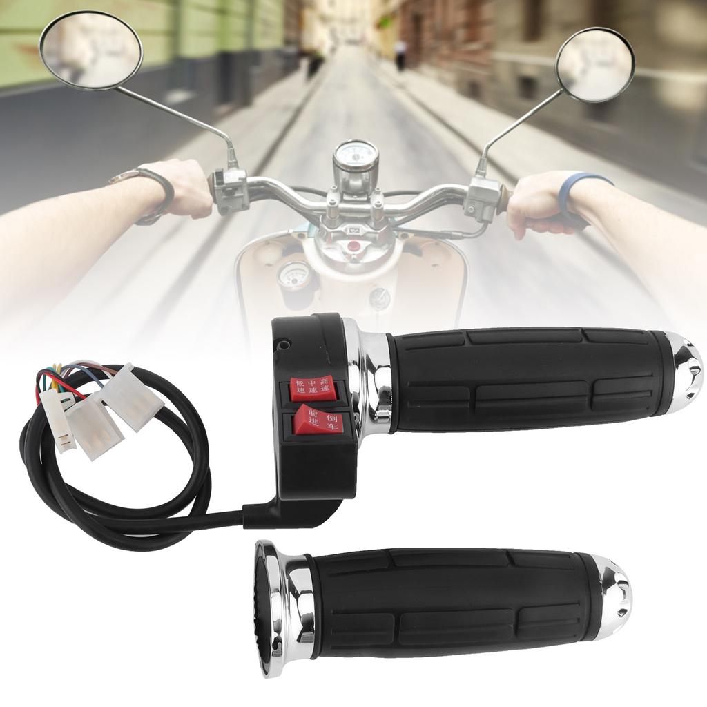 1 paire de poignées d'accélérateur à 3 vitesses pour vélo électrique avec marche avant et marche arrière