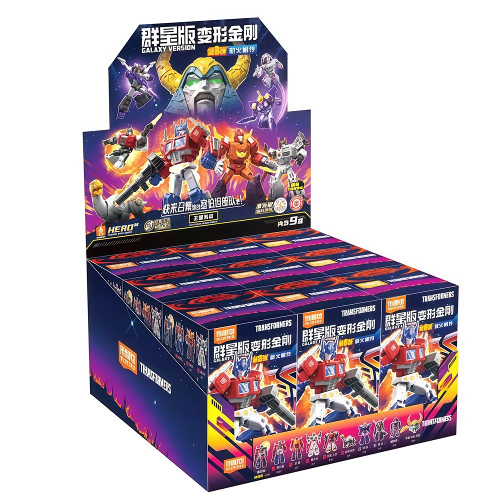 BLOKEES Original Transformers Optimus Prime Blitzwing Snaggletooth Unicron Shockwave Skywarp Sludge Metroplex Action Figure Toy