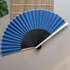 Aluminum Fan for Alloy Durable Metal Popular Cotton Fashionable Metal Fireworks Overseas Heatwave SMT097 Plain Blue [Ogimando] Men, Fan, Fan, Men's