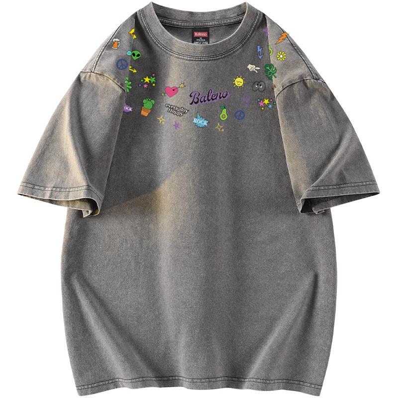 BALENO T Shirts Unisex Crew Neck Thin 9825201M2223