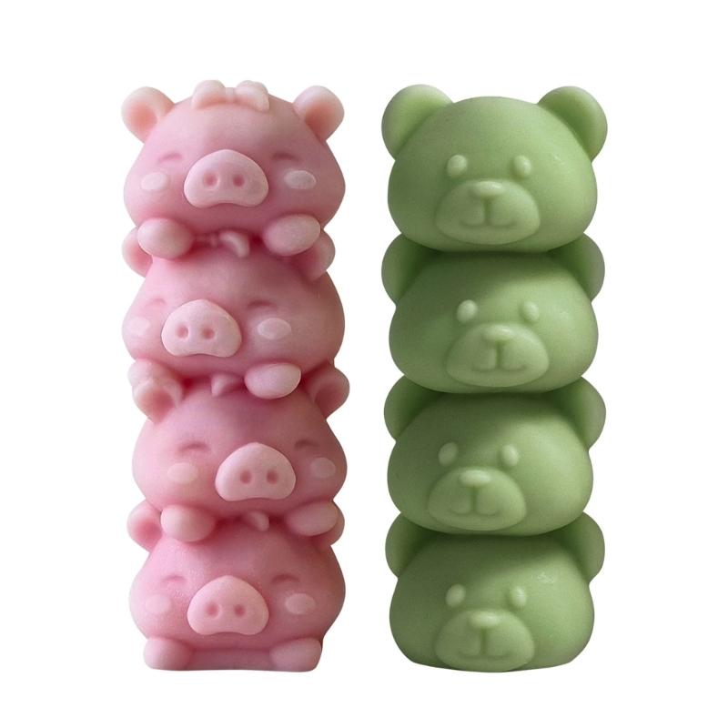 Animal Candle Making Silicone Molds Reusable Animal Shape Silicone Mold for Unique Candle Making and Desk Ornament