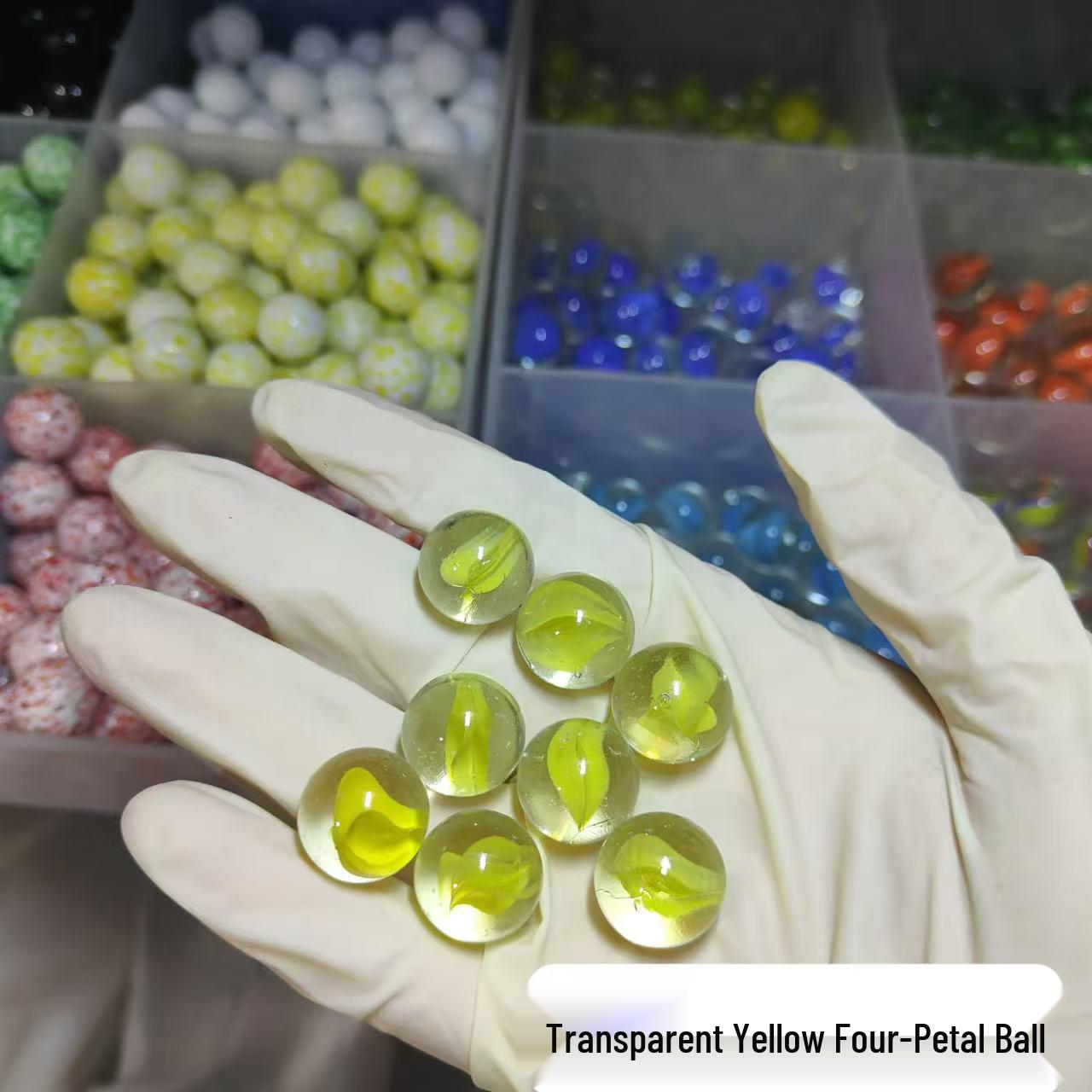 Разноцветные семицветные матовые стеклянные шарики - Игрушки для детского сада, Йо-йо