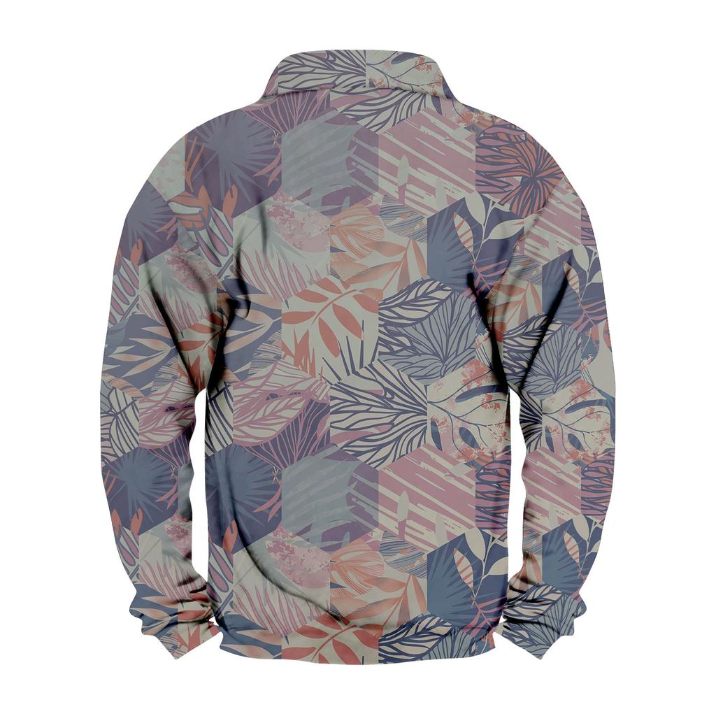 Das Herren-Sweatshirt mit Stehkragen im Frühling und Herbst ist ein Outdoor-Freizeitpullover