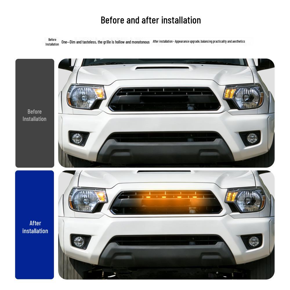 Ear Style LED Grille Light: Small Yellow Light for SUV/Pickup Off-Road Vehicles