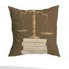 Lawyer Unique Justice Pillow Case Square Double-Sided Printing Short Plush Sofa Cushion Cover Bedroom Bedside Pillow
