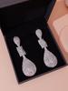 Luxurious Diamond Tassel Earrings: Shimmering, High-End Fashion for Exquisite European & American Style Party Wear.